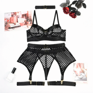 Conjunto lingerie telada